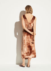 Vince - Panné Wrap Dress in Rose Gold