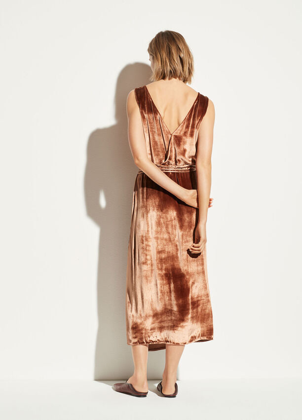 Vince - Panné Wrap Dress in Rose Gold