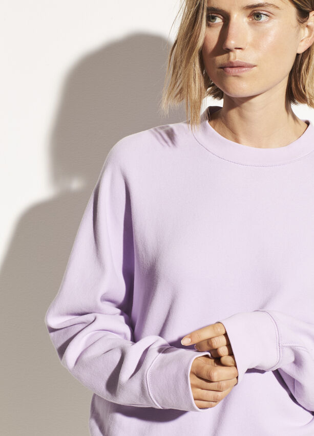 Vince - Dolman Sleeve Pullover in Lily Stone