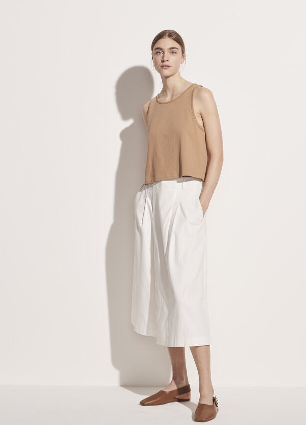 Vince - Cropped Swing Tank in Dune