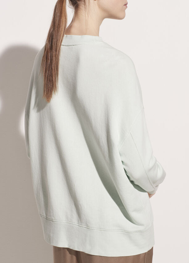 Vince - Drop Shoulder Pullover in Sea Foam