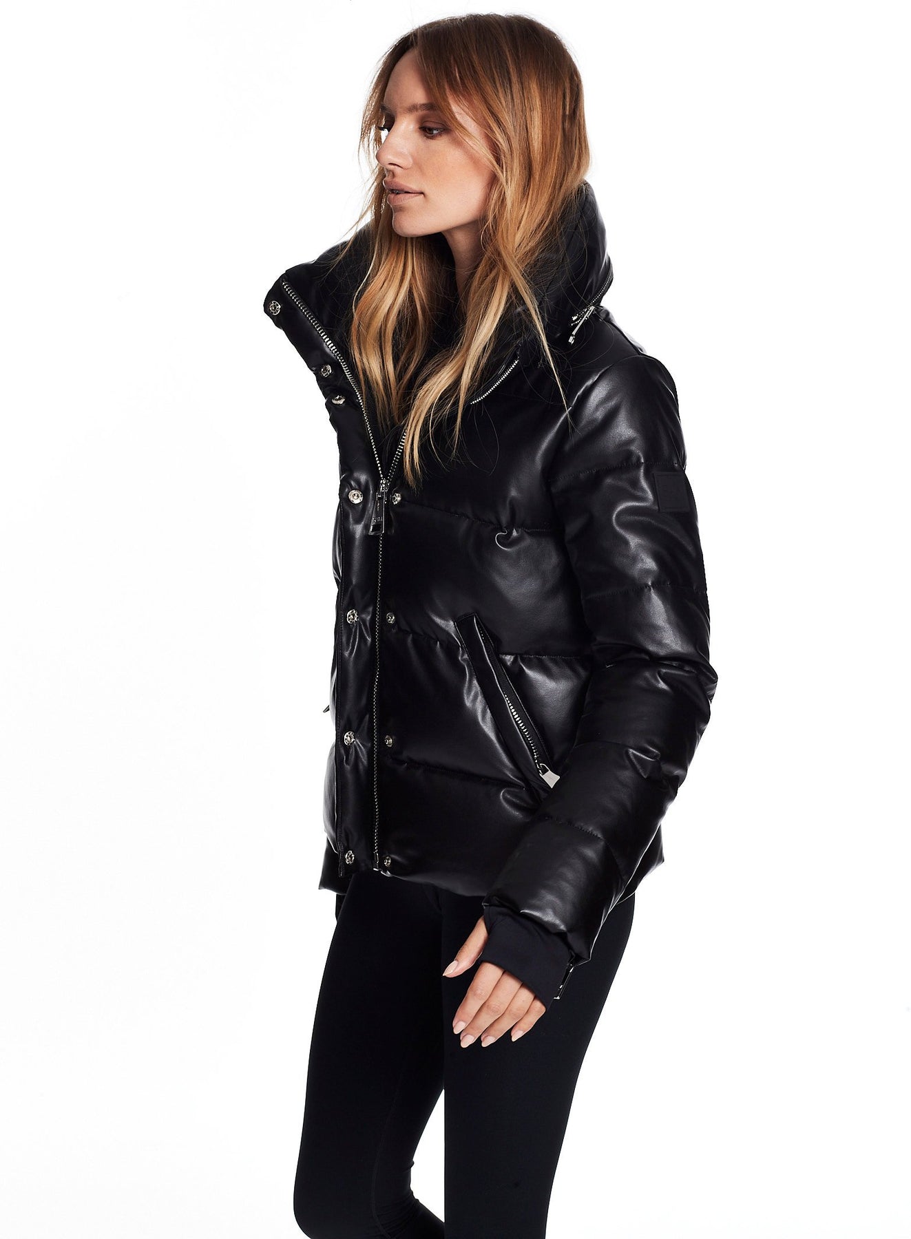 SAM - Isabel Vegan Leather Jacket in Black – Blond Genius