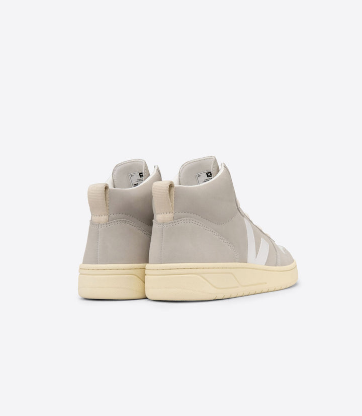 Veja - V-15 Nubuck in Natural White