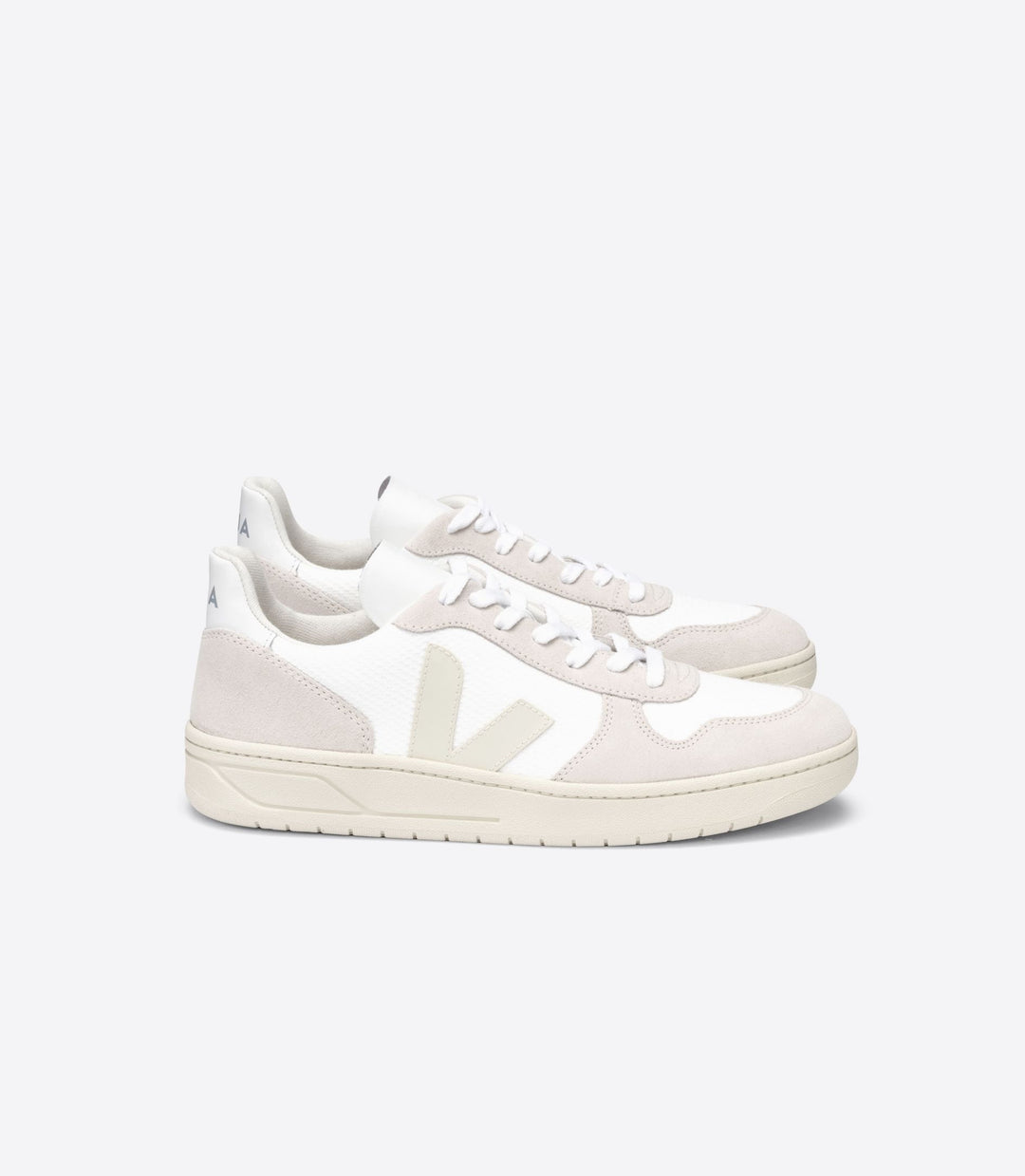 Veja - V-10 B-Mesh Sneakers in White Natural Pierre
