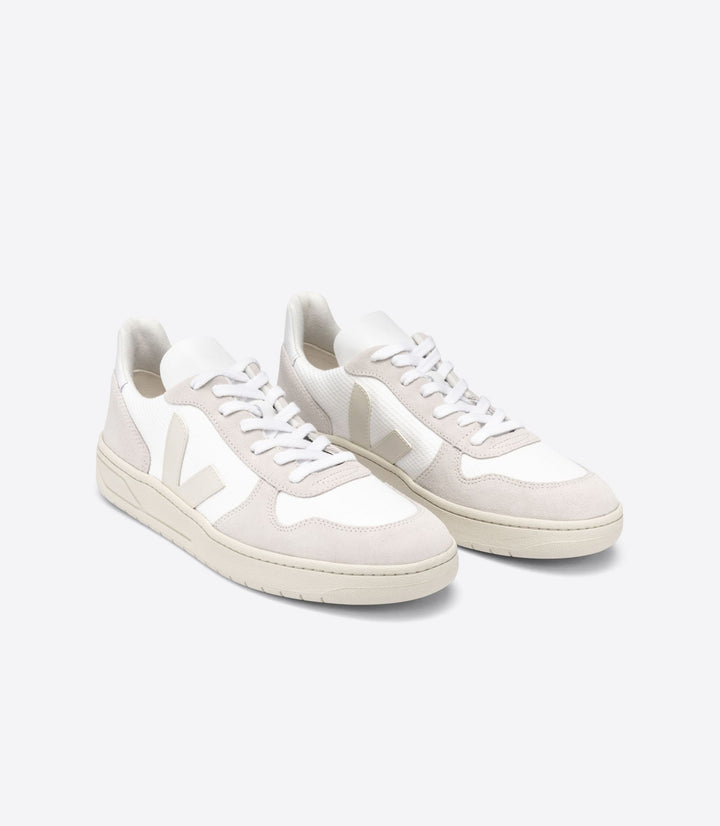 Veja - V-10 B-Mesh Sneakers in White Natural Pierre