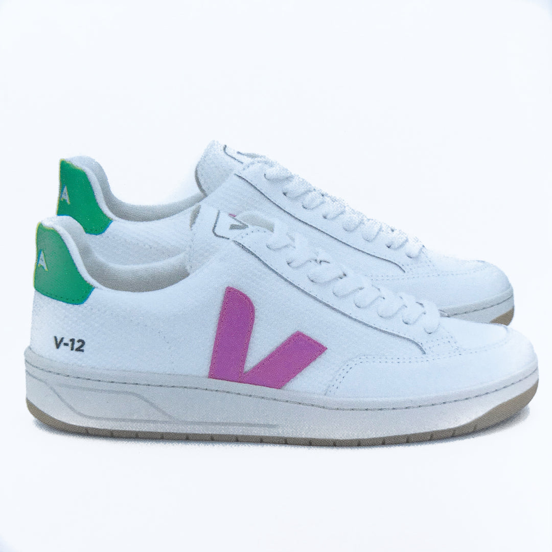 Veja - V-12 B-Mesh White Ultraviolet Granny Shoes