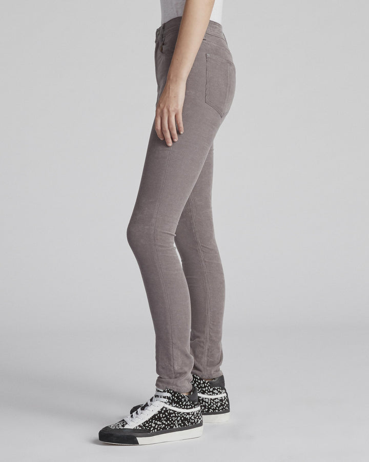 Rag & Bone- High Rise Skinny Corduroy Denim in Nickel