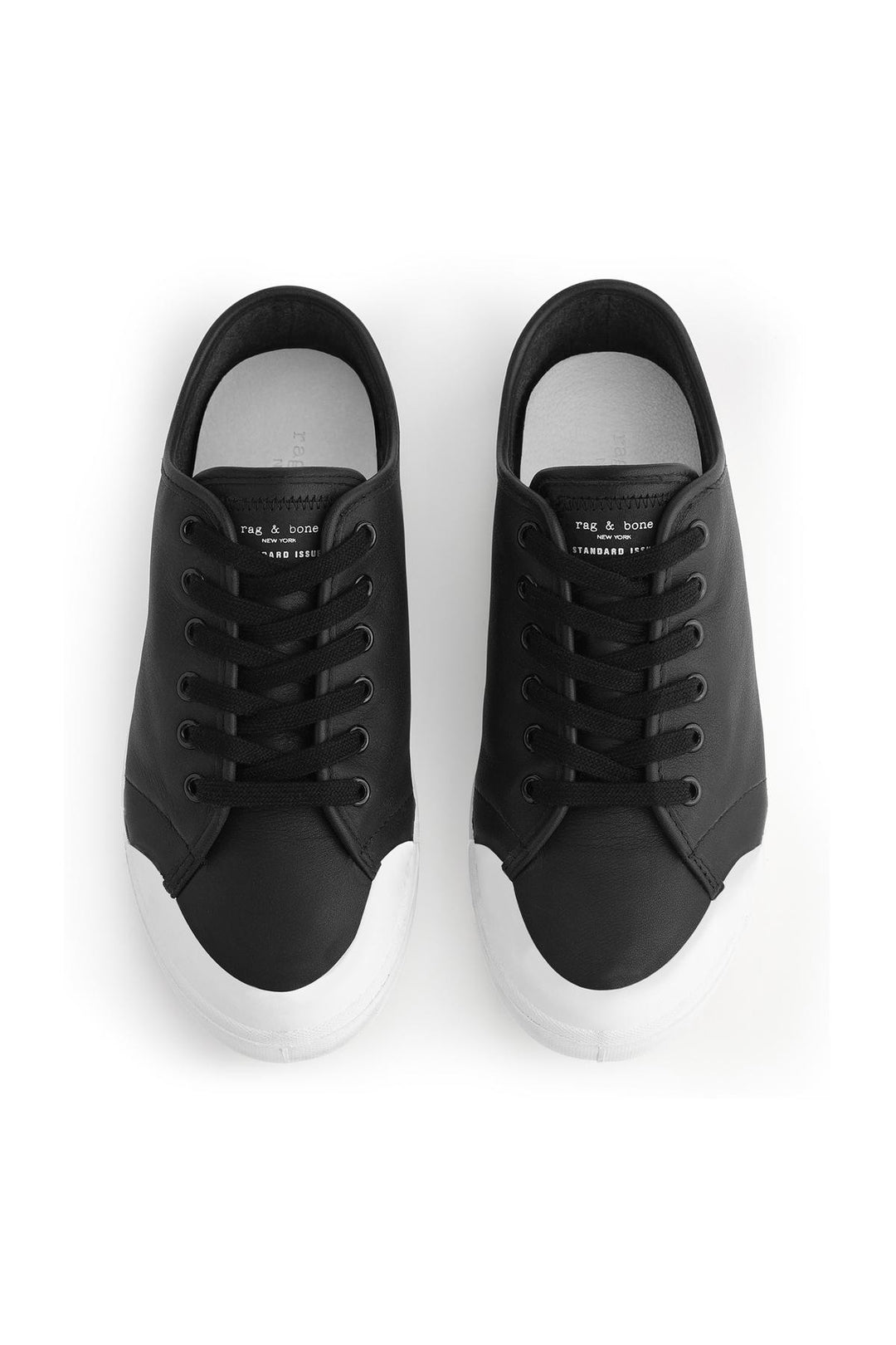 Rag & Bone R&B - Standard Issue Lace Up - Black Leather - W265F101Q at Blond Genius - 1