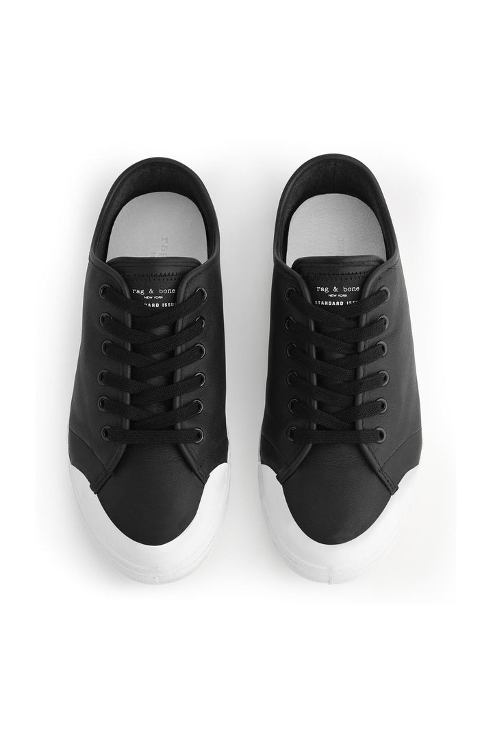 Rag & Bone R&B - Standard Issue Lace Up - Black Leather - W265F101Q at Blond Genius - 1