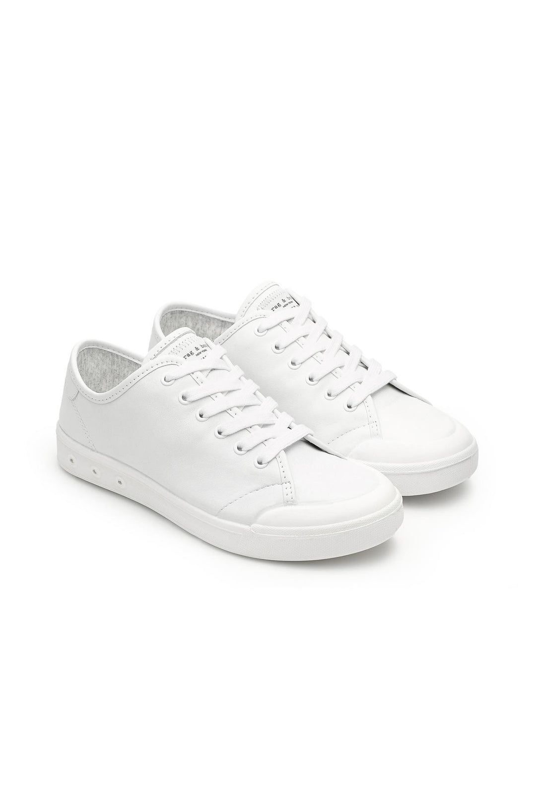 Rag & Bone Rag & Bone- Standard Issue Lace Up  White Leather at Blond Genius - 3