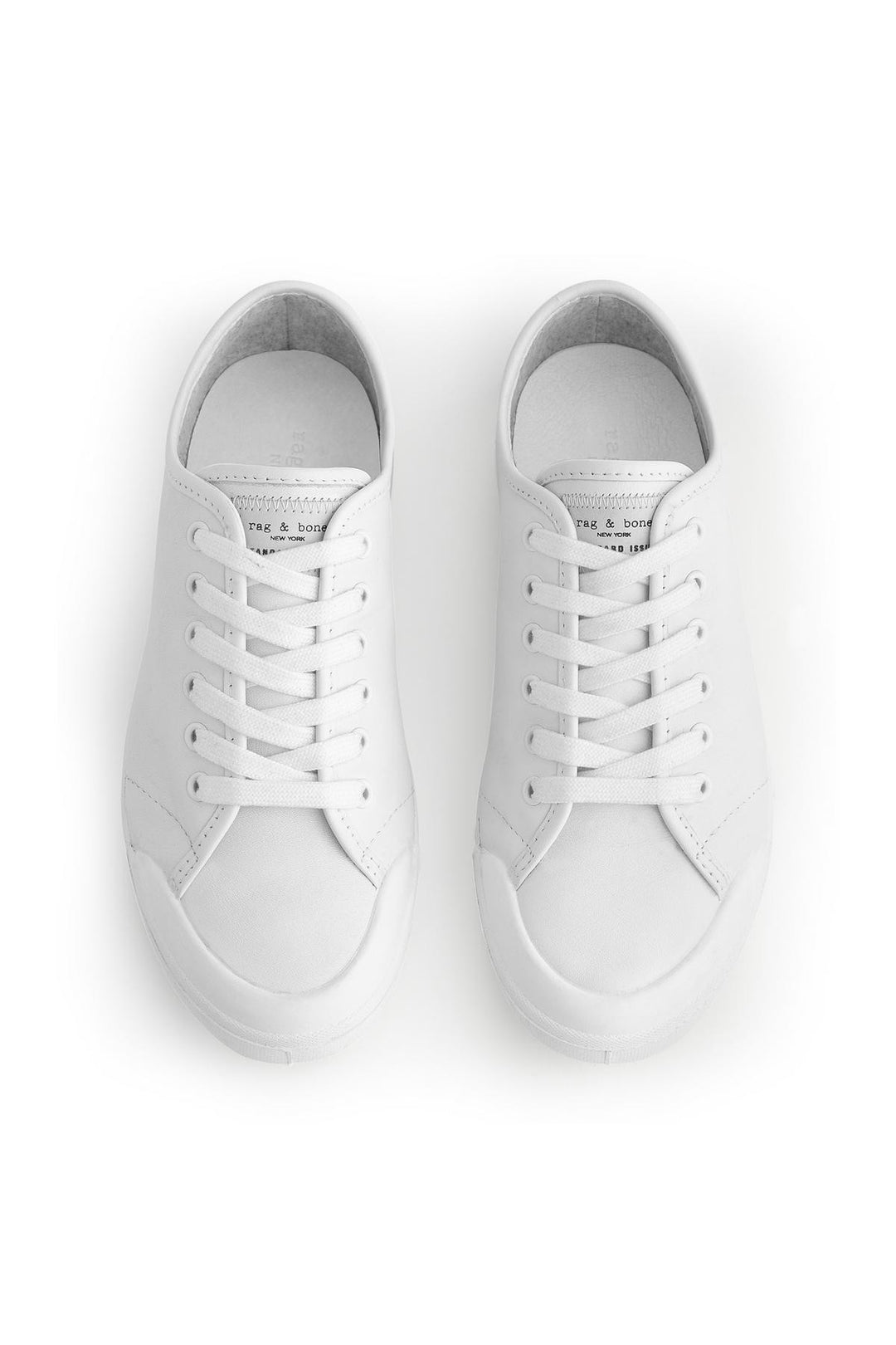Rag & Bone Rag & Bone- Standard Issue Lace Up  White Leather at Blond Genius - 2