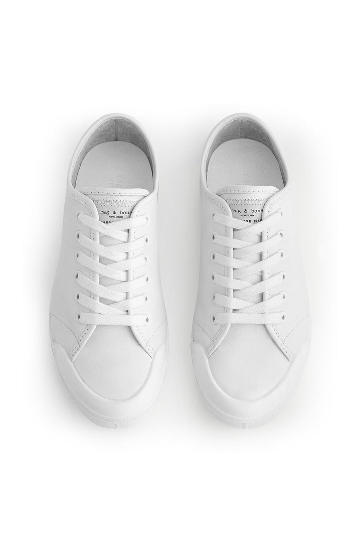 Rag & Bone Rag & Bone- Standard Issue Lace Up  White Leather at Blond Genius - 2