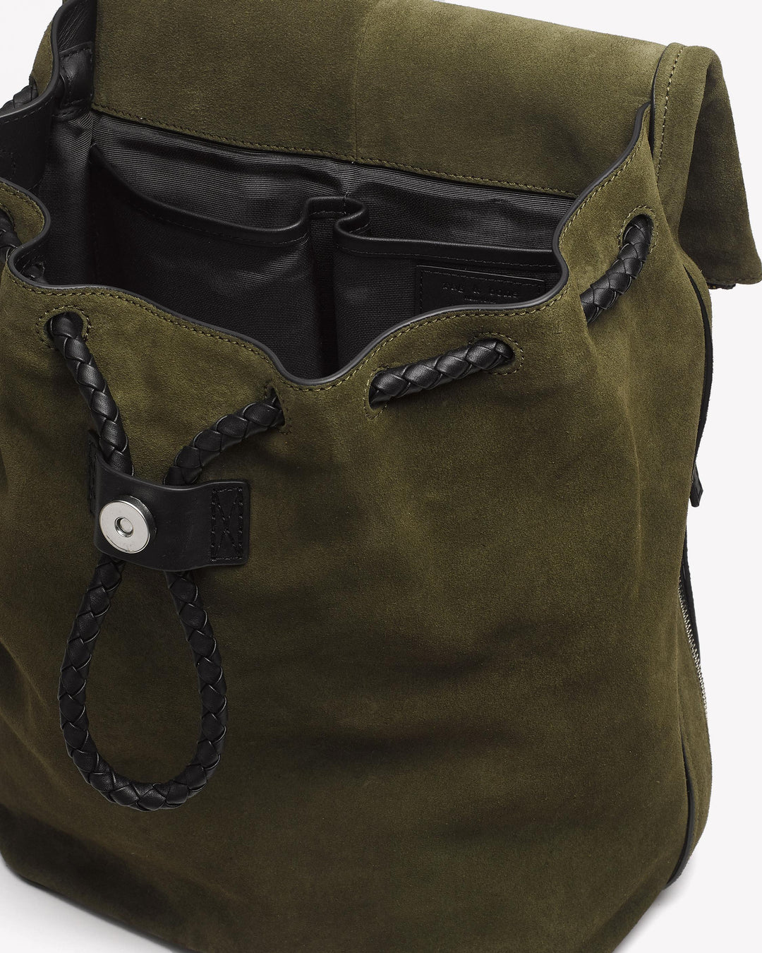Rag & Bone- Loner Backpack Olive Night Sde