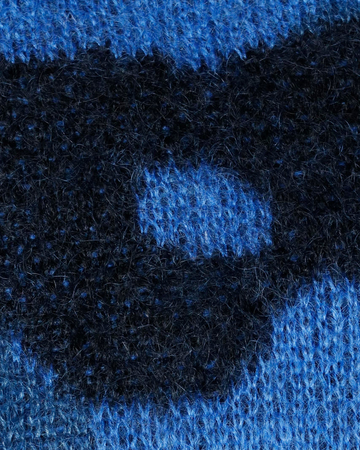 Rag & Bone Collection - LEOPARD CREW Bright Blue