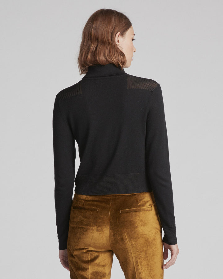 Rag & Bone- Doyle Funnel Neck Black