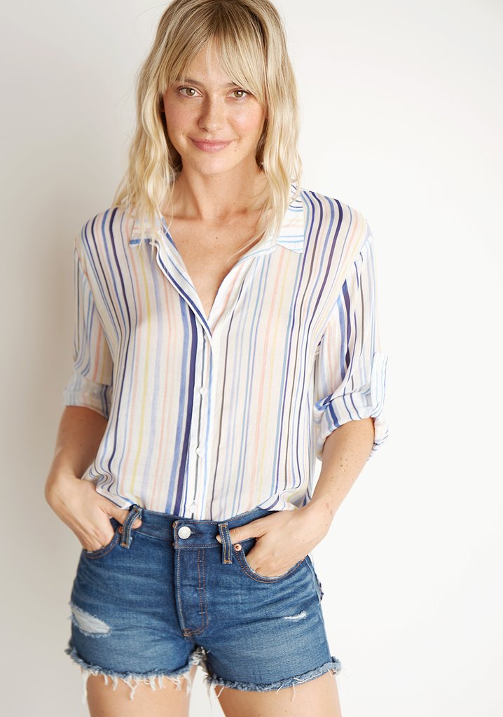 BELLA DAHL - Capri Button Down in Sun Valley