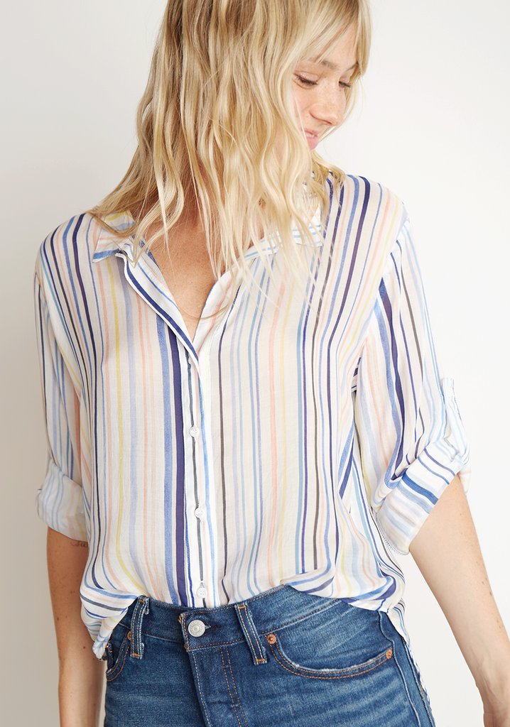 BELLA DAHL - Capri Button Down in Sun Valley