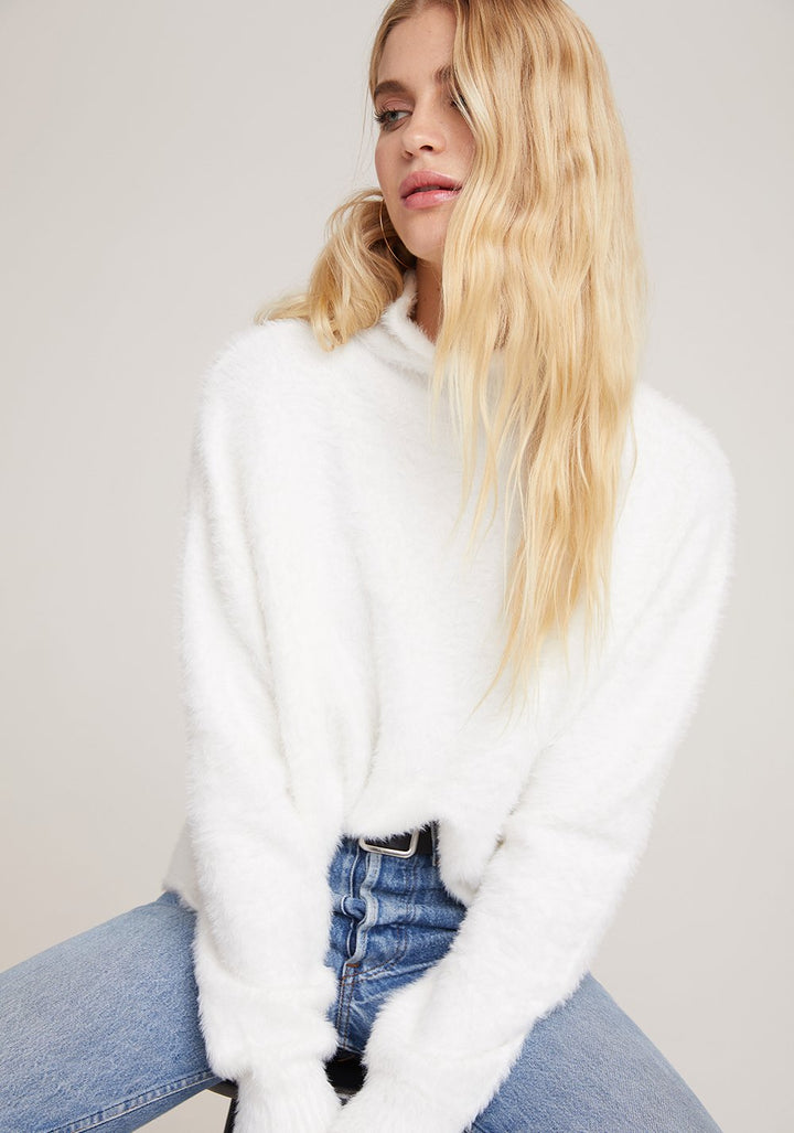 Bella Dahl - Mock Neck Sweater in Winter White