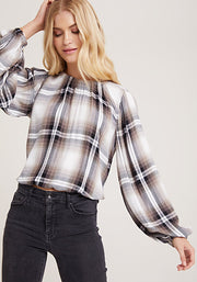 Bella Dahl - Elastic Shirred Top in Golden