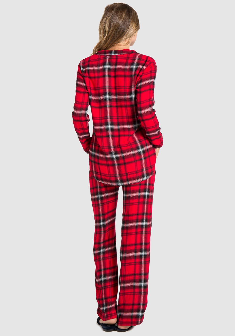 BELLA DAHL - SLEEP SHIRT & WIDE LEG RED