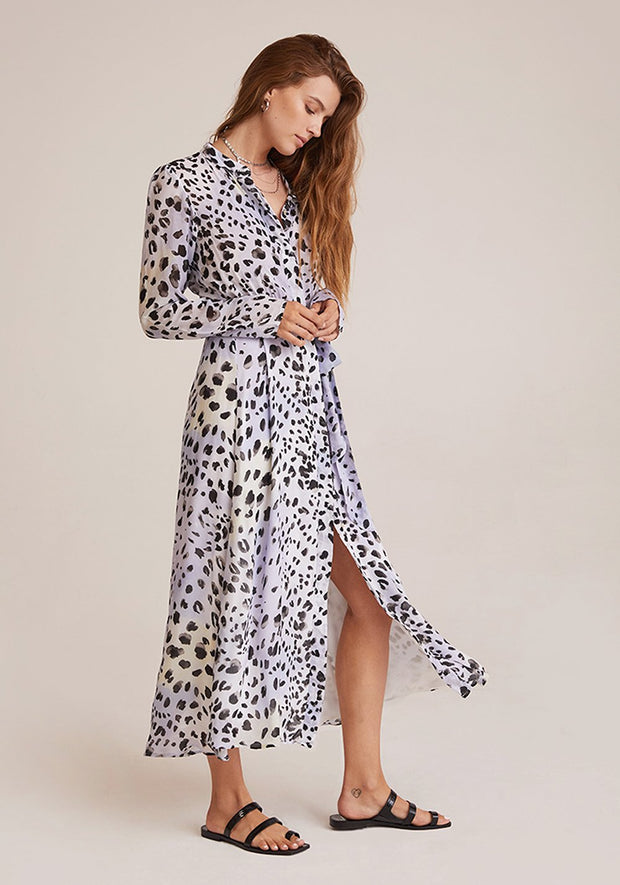 Bella Dahl - Maxi Shirt Dress in Ink Dots