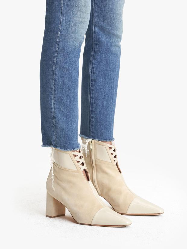 Mother Denim - High Waisted Looker Ankle Fray in Wander Dust
