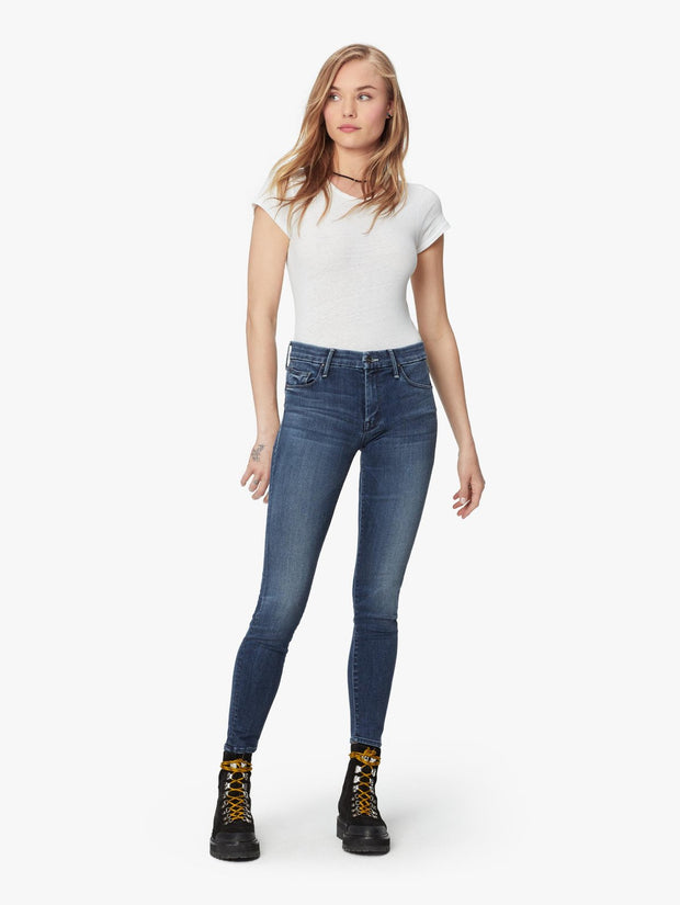 Mother Denim - High Waisted Jeans Looker Ankle Watch Me