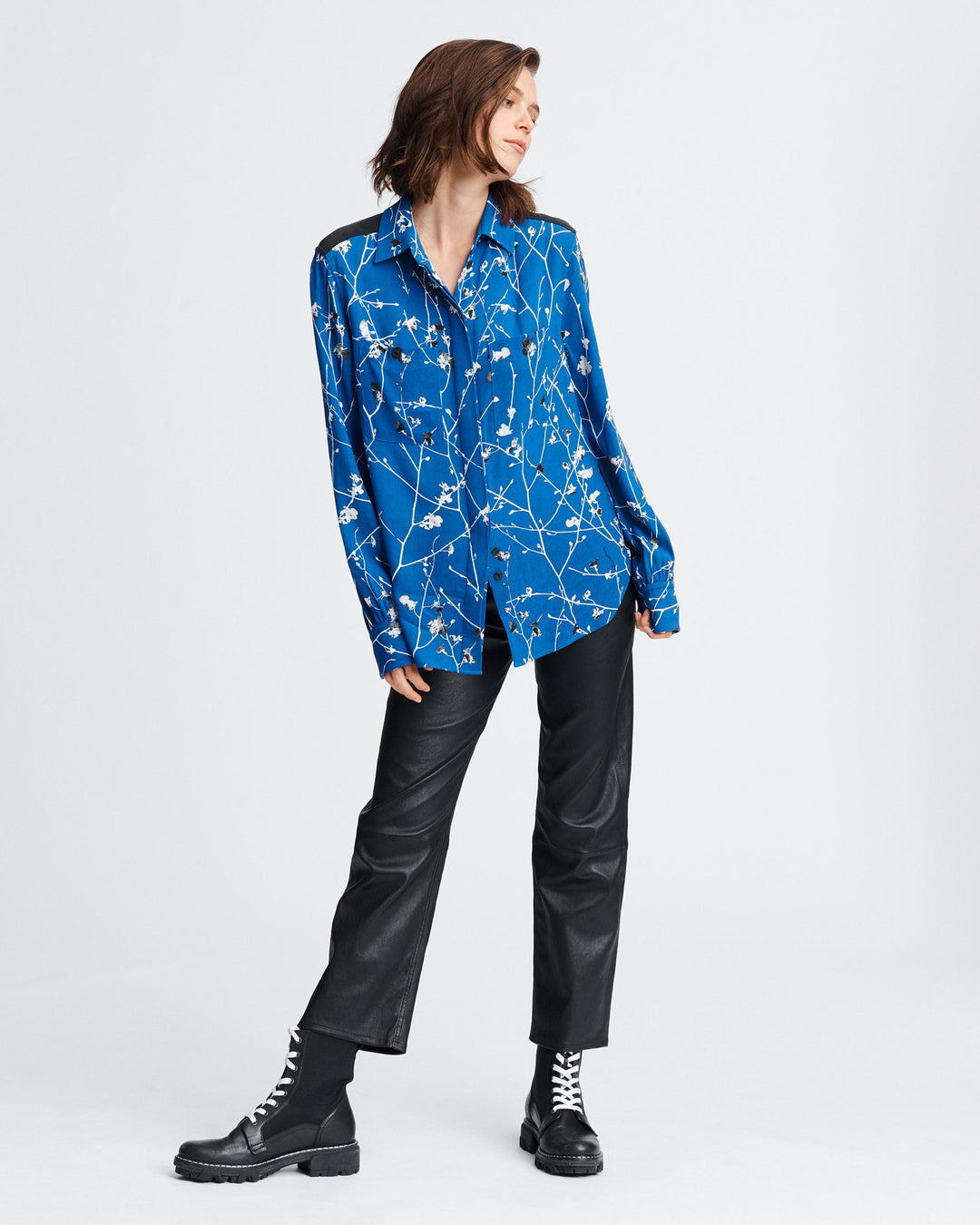Rag & Bone Collection - Therese Blouse in Blue Multi