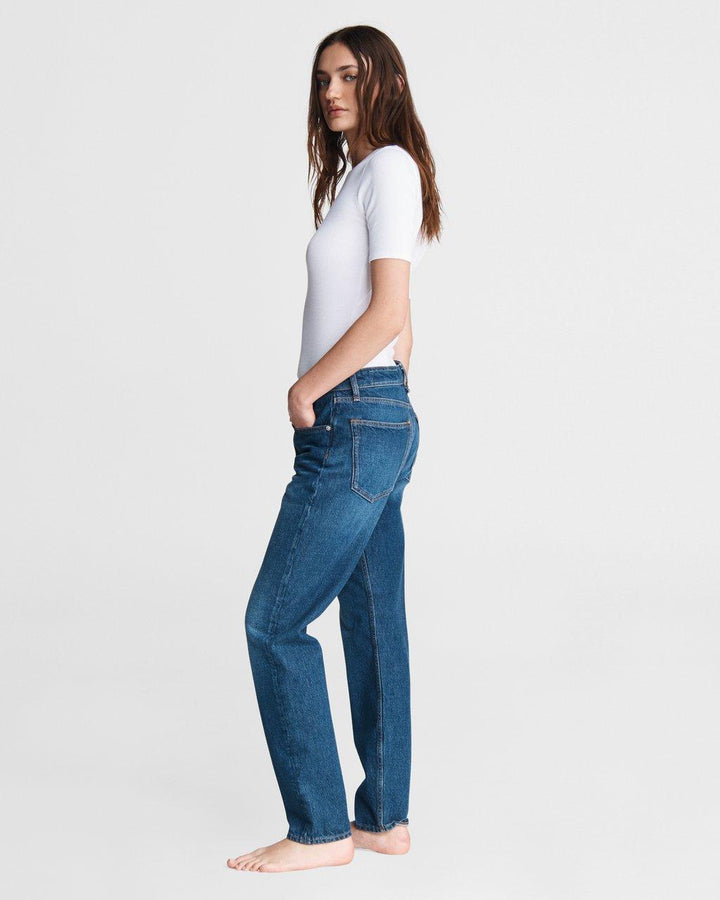 Rag & Bone - Rosa Mid-Rise Boyfriend in Jasper