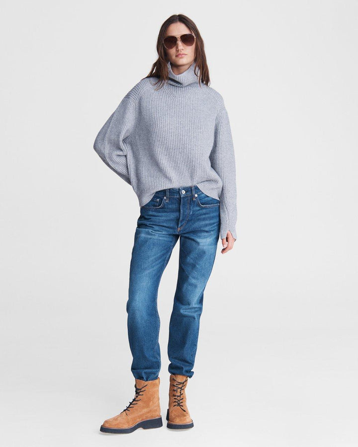 Rag & Bone - Rosa Mid-Rise Boyfriend in Jasper