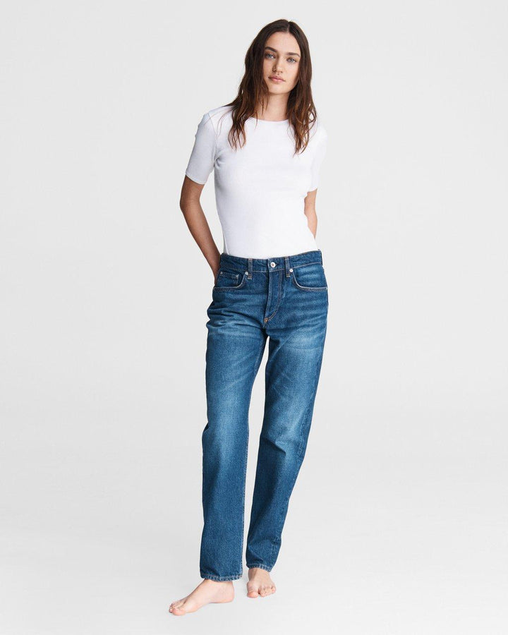 Rag & Bone - Rosa Mid-Rise Boyfriend in Jasper