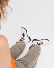 Rag & Bone Footwear - Shiloh Combat Boot in Antique White