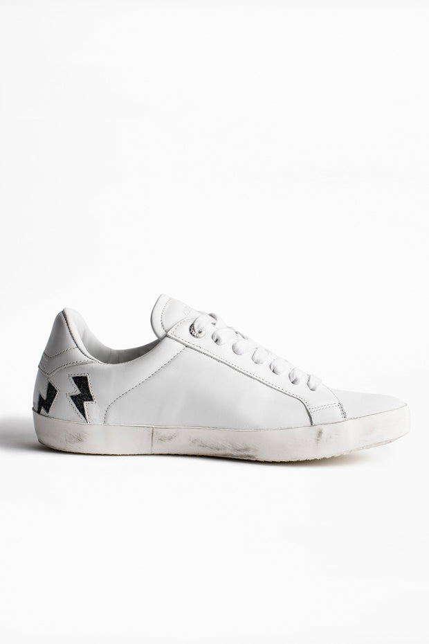 Zadig & Voltaire - Zadig Flash Lurex Sneakers in Blanc