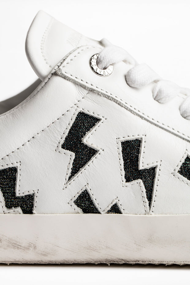 Zadig & Voltaire - Zadig Flash Lurex Sneakers in Blanc