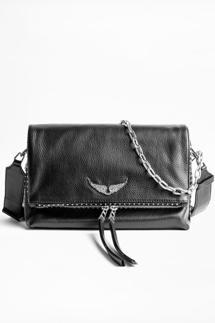 Zadig & Voltaire - Rocky Grained Leather Bag in Noir