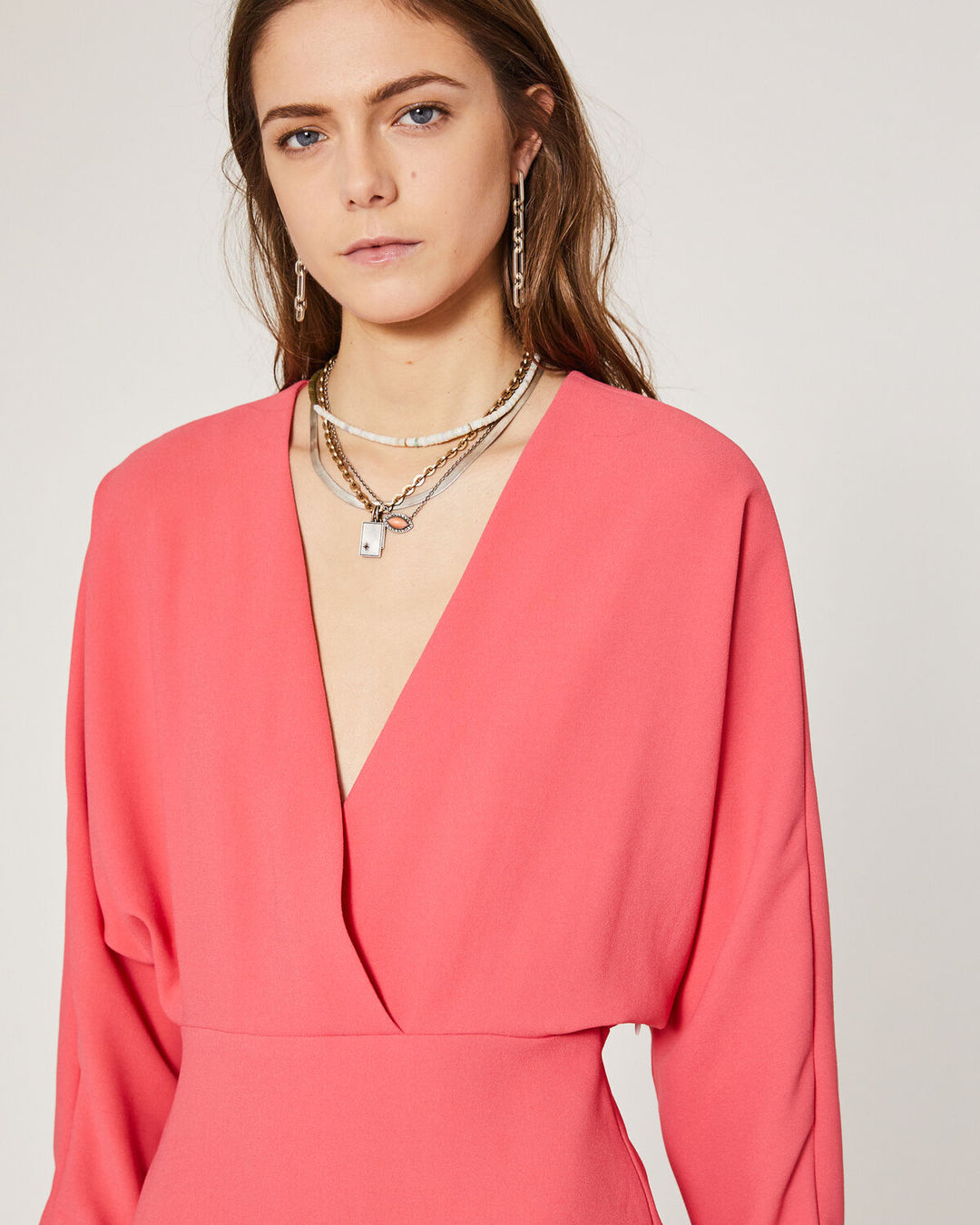 IRO - Detina Dress in Hot Coral Dresses