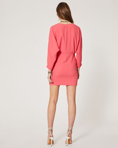 Iro Womens Detina Mini Dress V Neck Cocktail - Pink