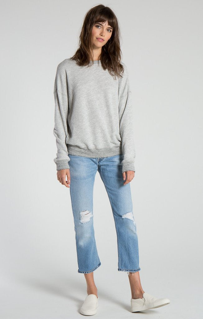 n:Philanthropy - Kali Lace Back Sweatshirt Heather Grey