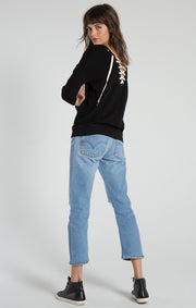 n:Philanthropy - Kali Lace Back Sweatshirt Black Cat