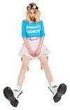 WILDFOX - Sunday Sadness Baggy Beach Jumper in Wonderland Blue