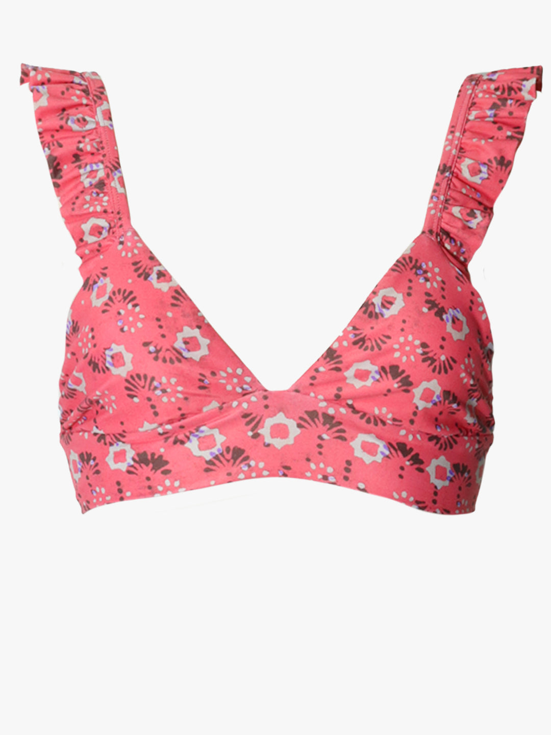 Xirena - Kapri Bikini Top in Coral Cabana
