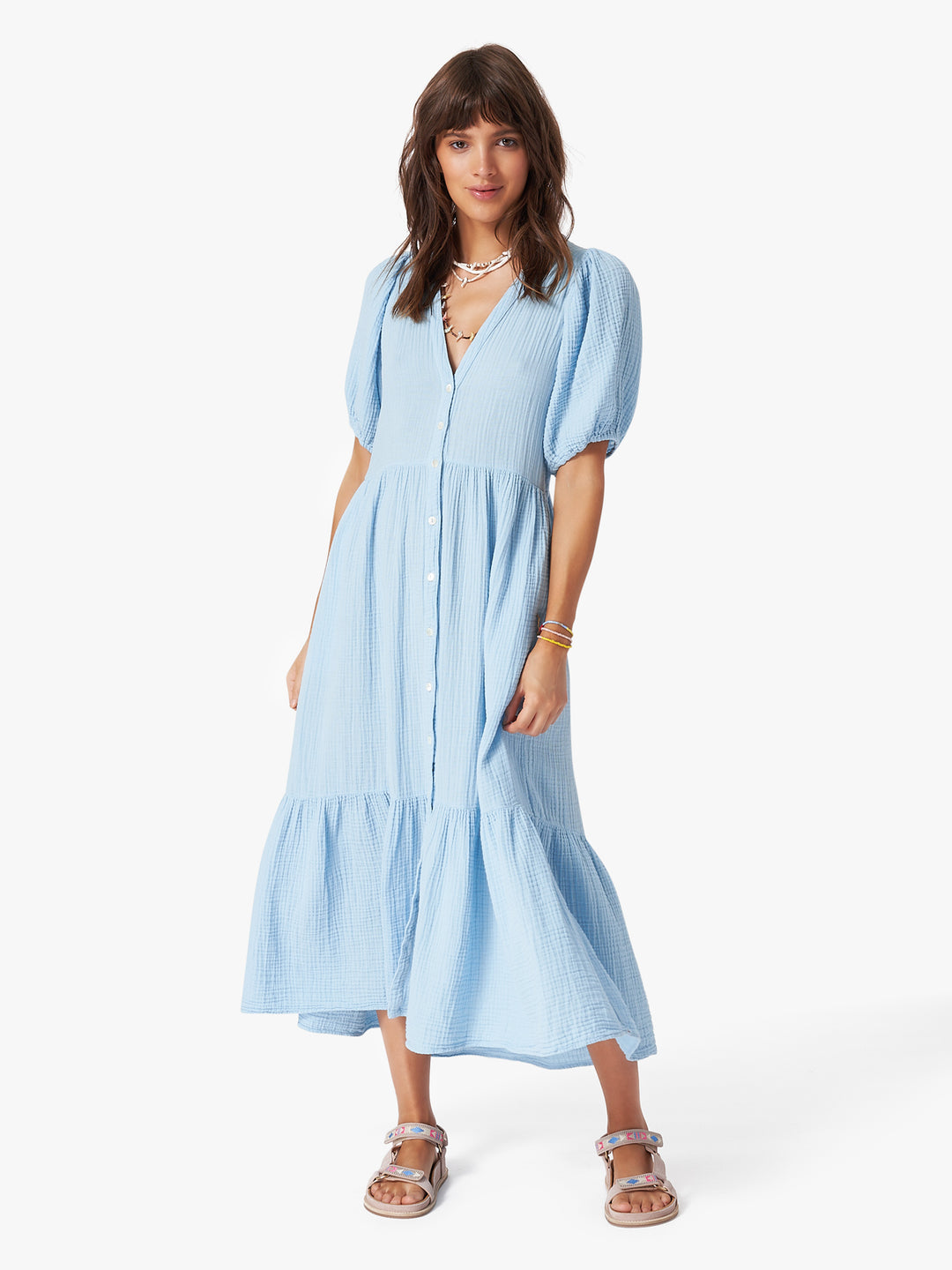Xirena - Lennox Midi Dress in Cyprus Blue Xirena - Lennox Midi Dress in Cyprus Blue