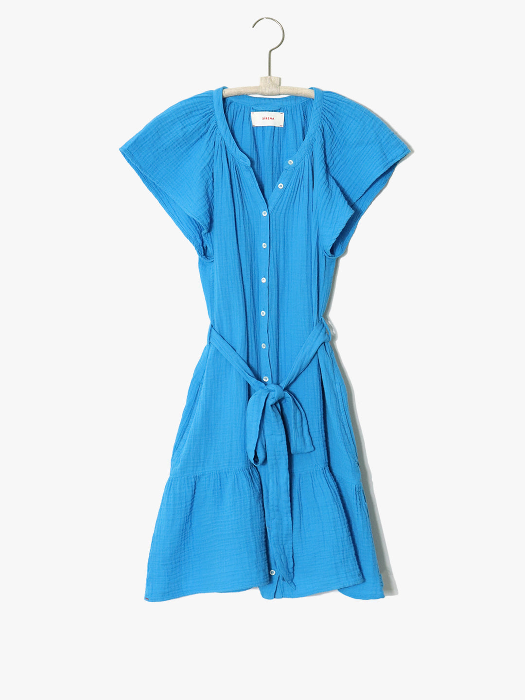 xirena denim dress CONRAD Denim Dress in Dusty Blue