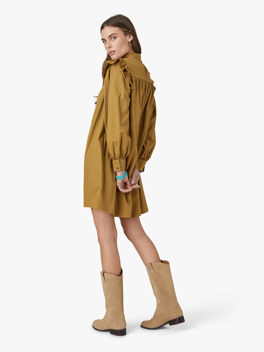 Xirena - Nyla Dress in Khaki Gold