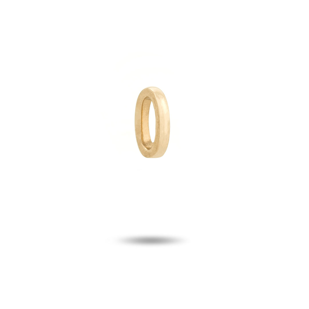 Adina - Single Solid Bead in Yellow Gold