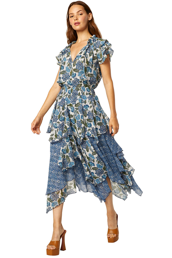Misa - Maria Top in Flora Azulia