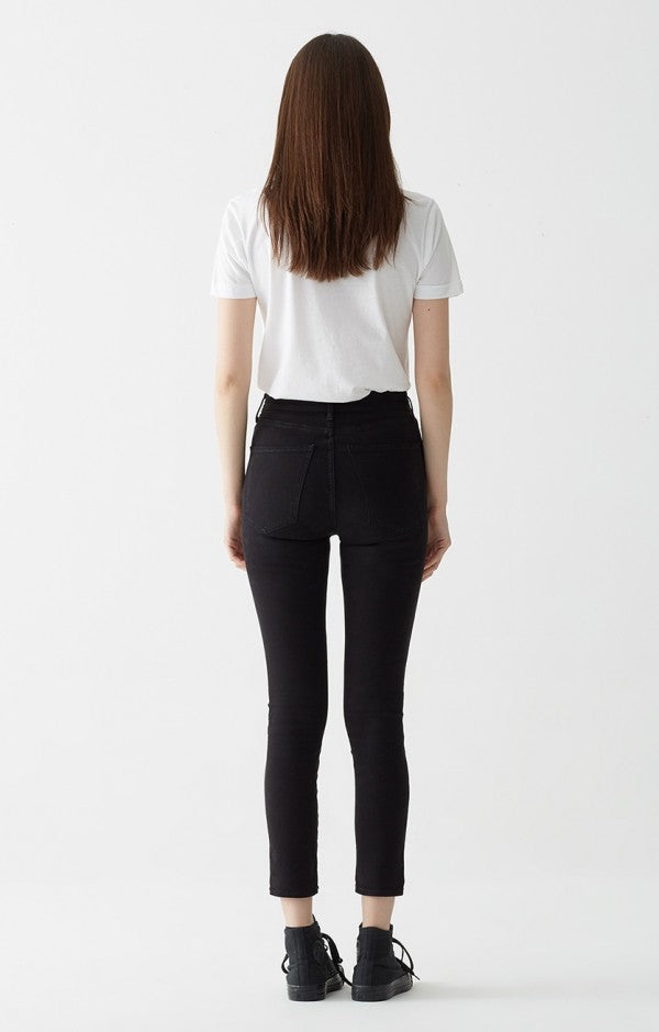 A GOLD E- Roxanne Super High Rise Skinny Jet Denim
