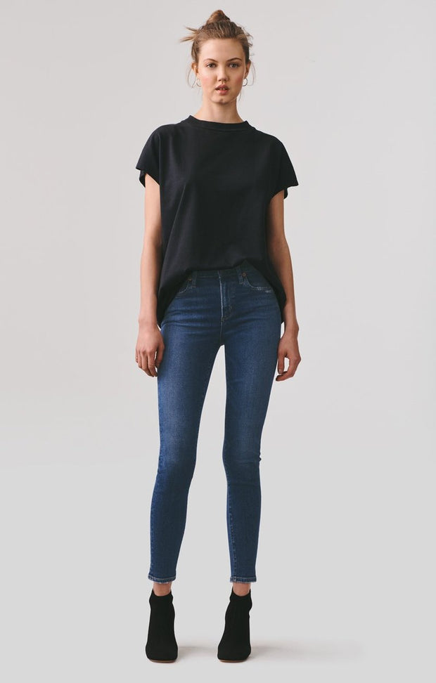 AGOLDE - Sophie Mid Rise Ankle Jeans in Tame