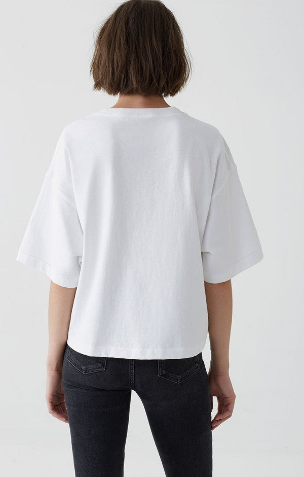 AGOLDE - Boxy Crewneck Tee White Default
