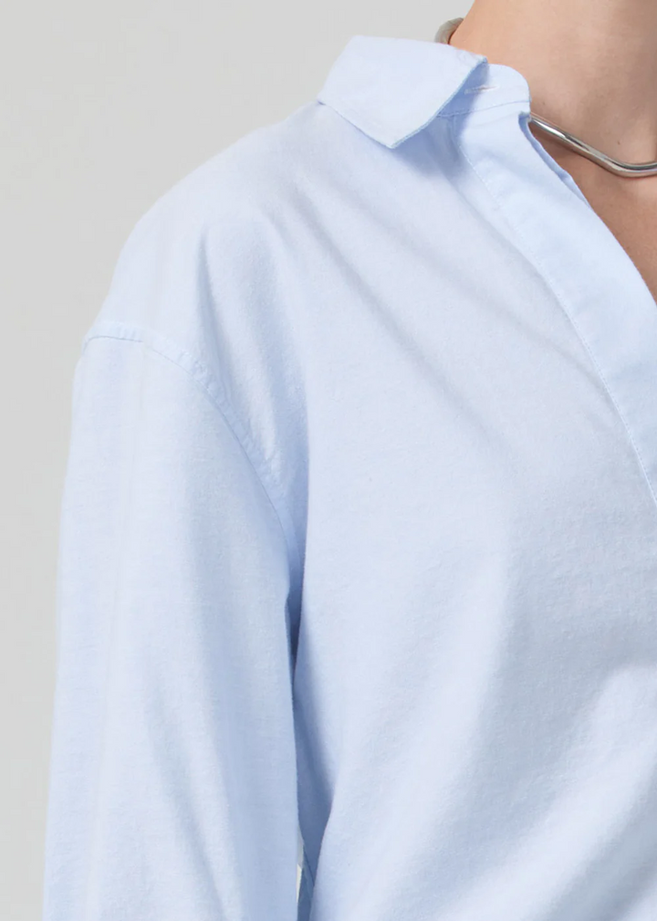 Citizens of Humanity - Aave Oversized Cuff Shirt in Oxford Blue